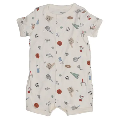 Rompers (White, Multicolored) from Carter's Cotton