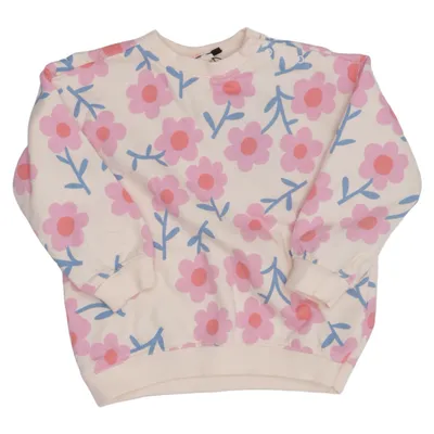 Sweatshirt (Beige, Pink, Blå) fra Hema Økologisk bomuld