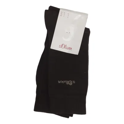 Chaussettes (Noir) de s.Oliver Coton, Élasthane, Polyamide