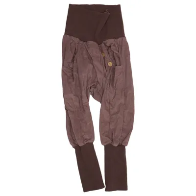 Corduroy pants (Purple, Brown) from Petit Cochon Elastane, Organic cotton