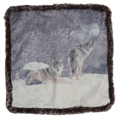 Cushion cover (Vinterdjur) from Ohlssons Polyester
