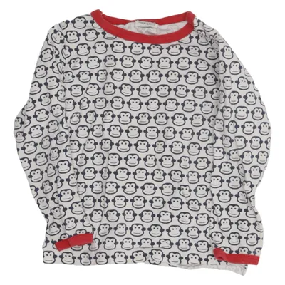 Långärmad t-shirt (Vit, Svart, Röd) från Loud + Proud Ekologisk bomull