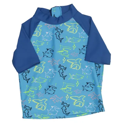 T-shirt de natation (Bleu, Multicolore) de Peuhu Élasthane, Polyester