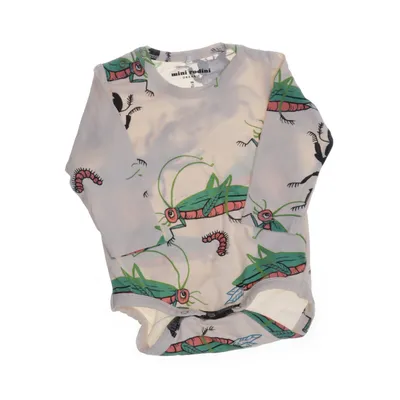 Body (Beige, Flerfärgad) från Mini Rodini Ekologisk bomull, Elastan