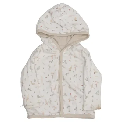 Capuchon sweater (Wit, Meerkleurig) van Little Dutch Organisch katoen