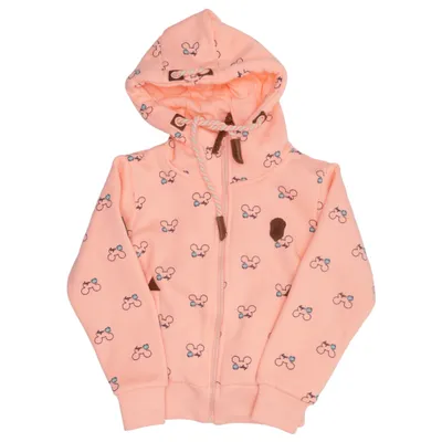 Capuchon sweater (Roze) van Vinte Katoen, Polyester