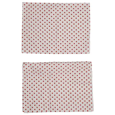 Cushion cover (White, Red) from Kardelen Linen, Cotton