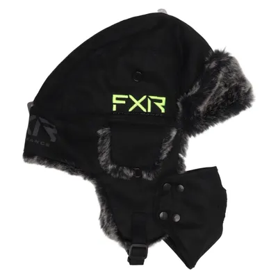 Trapperhatt (Svart, Grå) från FXR Akryl, Bomull, Polyester