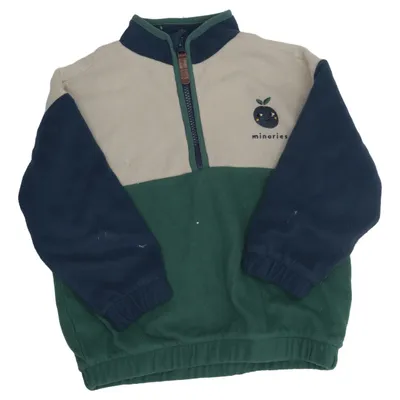Fleece sweater (Blue, Green, Beige, Multicolored) from Minories Cotton, Polyester