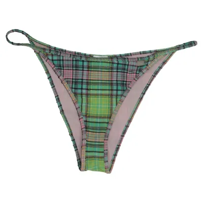 Bikini bottom (Green, Pink, Multicolored) from Ganni Elastane, Polyamide, Polyester