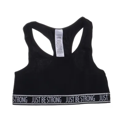 Bralette (Zwart, Wit) van Y.F.K Katoen, Elastaan