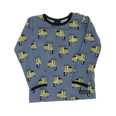 Long sleeve T-shirt (Blue, Multicolored) from Villervalla Organic cotton, Elastane