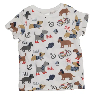 T-shirt (Blanc, Multicolore) de H&M Coton