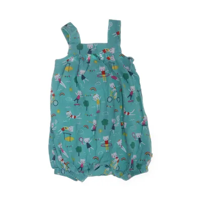 Tuinbroek (Blauw, Meerkleurig) van Frugi Organisch katoen, Elastaan
