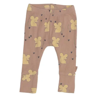 Leggings (Brun, Flerfärgad) från Cubus Mini Elastan, Modal, Ekologisk bomull