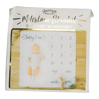 Baby deken (Baby Milestone Mat) van Ginger Ray