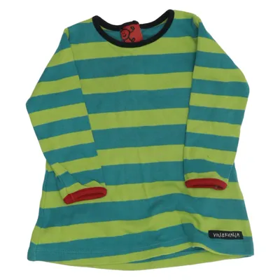 Långärmad t-shirt (Grön, Blå) från Villervalla Bomull
