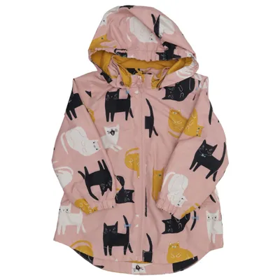 Regnjacka (Rosa, Flerfärgad) från Lindex Kids Bomull, Polyester