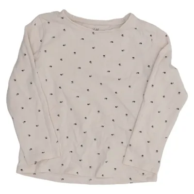 Long sleeve T-shirt (Beige) from H&M Cotton, Elastane