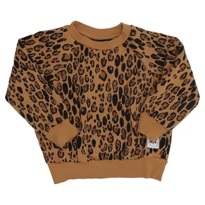 Sweatshirt (Brun, Sort) fra Mini Rodini Bomuld