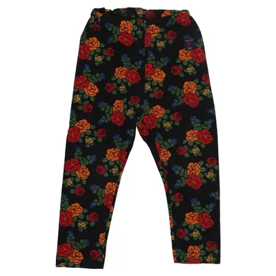 Leggings (Svart, Flerfärgad) från Polarn O. Pyret Bomull, Elastan