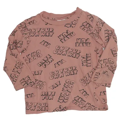 T-shirt à manches longues (Rose) de Mini Gina Tricot Coton