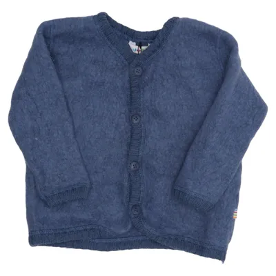 Cardigan (Bleu) de Joha Laine de mouton