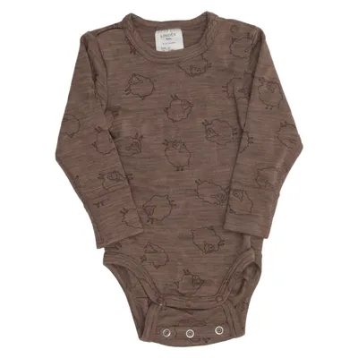 Romper (Bruin) van Lindex Baby Merinowol