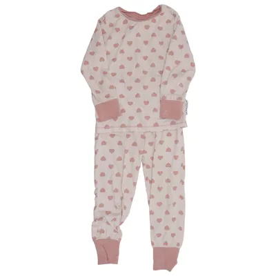 Pyjama (Rose, Blanc) de Geggamoja Bambou, Élasthane, Coton biologique
