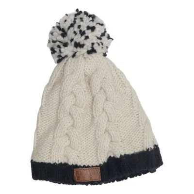 Bonnet à pompon (Blanc, Noir) de Nevada Acrylique, Polyester