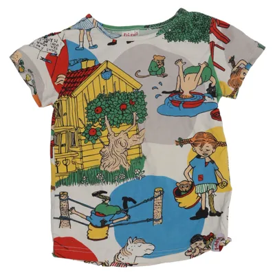 T-shirt (Multicolored) from Pippi Långstrump Elastane, Organic cotton