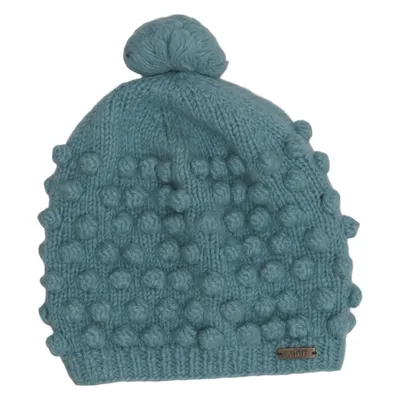 Pompon muts (Blauw) van Moshiki Polyester, Wol