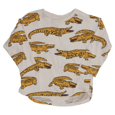 Långärmad t-shirt (Beige, Gul) från Lindex Kids Bomull