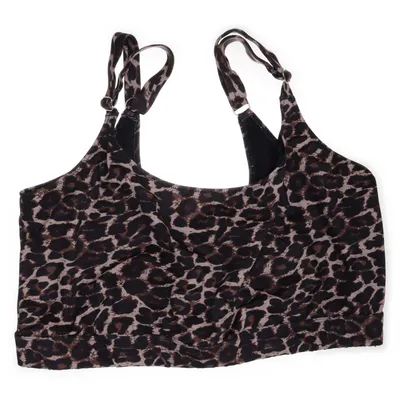 Bikiniöverdel (Brun, Flerfärgad) från Swim by Zizzi Elastan, Polyester