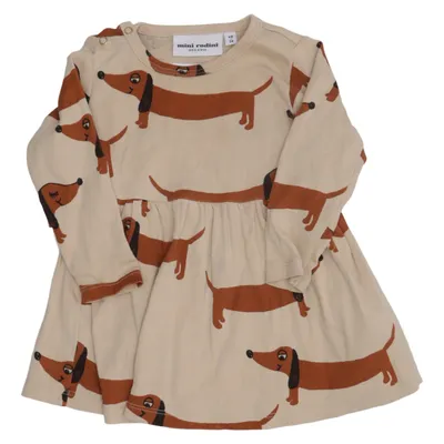 Dress (Beige, Brown) from Mini Rodini Organic cotton