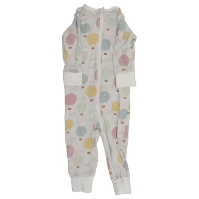 Sparkdräkt (Vit, Flerfärgad) från Lindex Baby Bomull