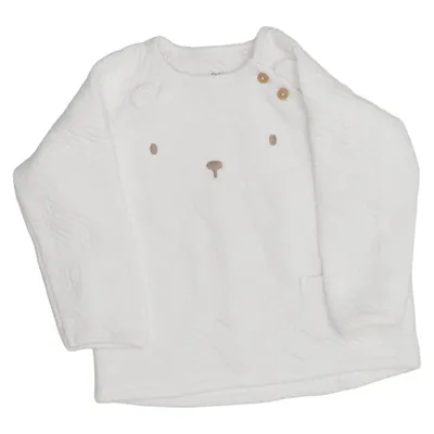 Sweatshirt (Wit) van Fred & Flo Katoen, Polyester