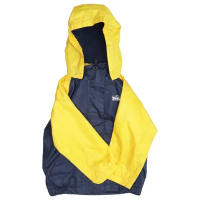 Regenjack (Blauw, Geel) van Scout Polyester