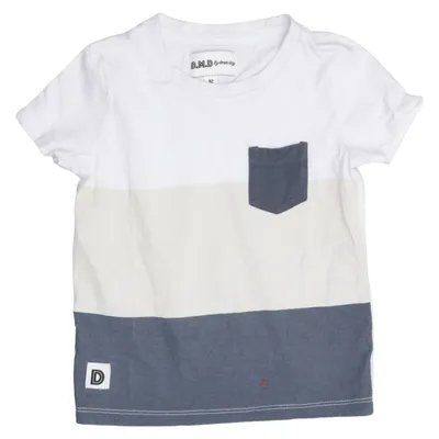 T-shirt (White, Blue, Beige) from D.M.D by Denim Day Cotton