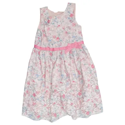 Blumenkinderkleid (Pink, Weiß, Mehrfarbig) von Primark Premium Baumwolle, Polyamid, Polyester