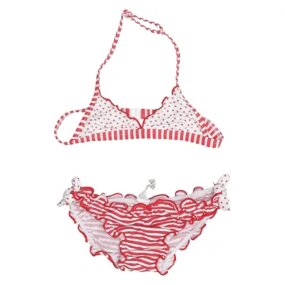 Bikini (Red, White) from Bora Bora Elastane, Polyamide