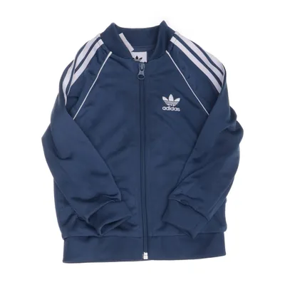 Træningsjakke (Blå, Hvid) fra Adidas Genanvendt polyester