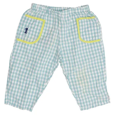 Pantalon de pyjama (Bleu, Blanc) de Bobo Choses Coton, Lin