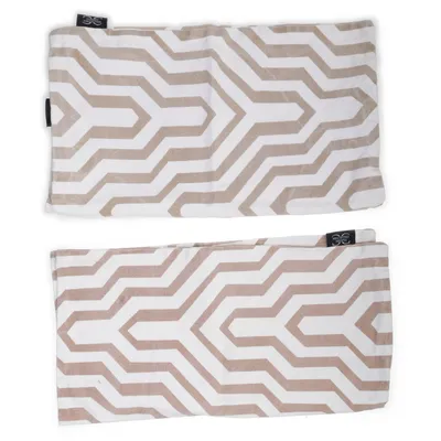 Kuddfodral (Beige, Vit) från Classic Collection Bomull