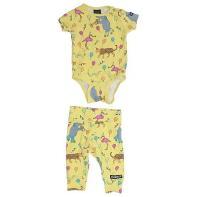 Set (Yellow, Multicolored) from Villervalla Elastane, Organic cotton