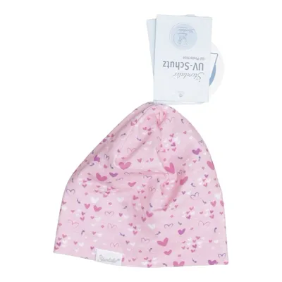 Beanie (Pink, Multicolored) from Sterntaler Cotton, Elastane
