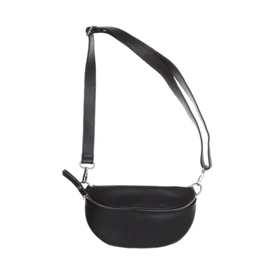 Sac-banane (Noir) de Borse in Pelle Cuir