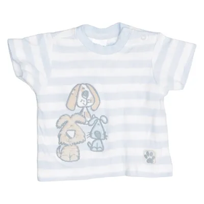 T-shirt (Blå, Hvid) fra Cherokee Bomuld, Elastan