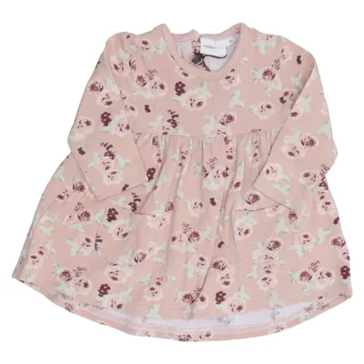Kjole (Pink, Flerfarvet) fra MyWear Baby Bomuld, Elastan