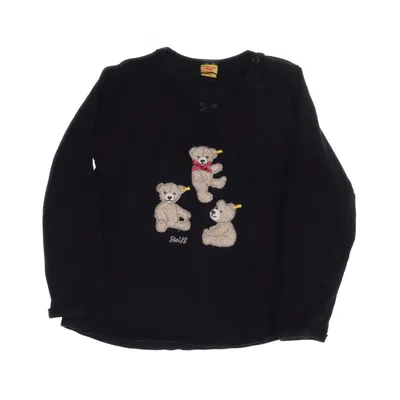 Långärmad t-shirt (Svart) från Steiff Bomull, Elastan